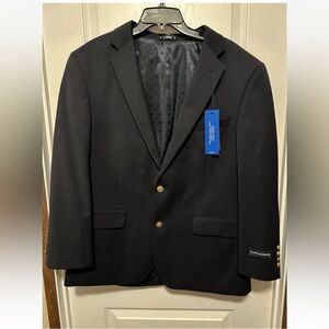 Saddlebred Navy Blazer with Gold Buttons NWT - Size 44S